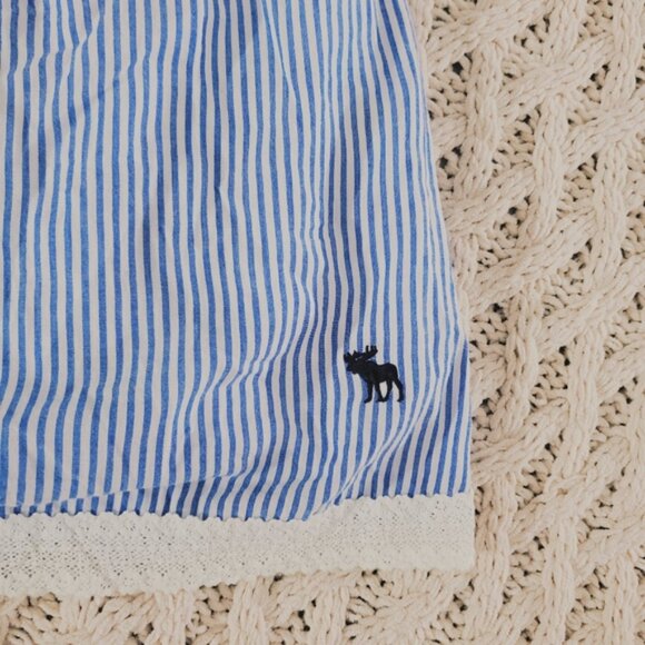 Vintage Abercrombie Kids- Pinstripe Criss Cross Smock Top/Dress - Picture 7 of 13